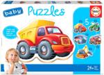 Educa - Puzzle Transport pentru copii 4in1 - 1 - 39 piese Puzzle