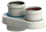 Tricox Alu szétválasztó adapter D60/100 - 2x80