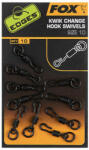 FOX Edges Kwik Change Hook Swivels - size: 10 x 10 (CAC701)