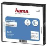 Hama Husa CD / DVD HAMA Multi-Pack 4, transparent / negru