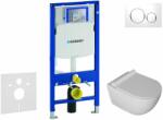 Geberit Duofix - Set pentru montare încastrată, toaletă Gaia și capac softclose, clapetă Sigma20, alb/crom SANI11CA3105 (SANI11CA3105)
