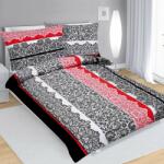 Bellatex Lenjerie de pat din bumbac Broderie, negru-gri, 140 x 220 cm, 70 x 90 cm, 140 x 220 cm, 70 x 90 cm Lenjerie de pat