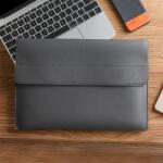  Univerzális Laptop táska 14"-os sötétszürke CHLOI műbőr laptop/tablet táska