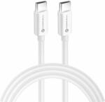  Forcell C339 kábel - Type-C (USB-C) / Type-C (USB-C) fehér kábel, 2m, 5A