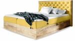Wilsondo Sárga WOOD 3 boxspring ágyneműtartós ágy matraccal, ágyráccsal Méret: 180x200