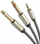 UGREEN AV126 TRS 3, 5 mm - 2x TS 6, 35 mm kábel, 3m (szürke) (10618) - mi-one