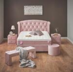 ABC Bedding Visco Lux Rose kárpitozott ágyneműtartós ágy matraccal 180x200