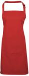 Premier Workwear Șorț de bucătărie cu cordon de gât și buzunar - Roșie (PR154-1000143230)