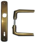 JKH Ajtókilincs 410 + ajtócím 90mm normál kulcslyukas F4 eloxált (3986807)