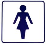 JKH Tábla műanyag 13x13cm női WC szimbólum (3970142)