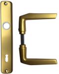 JKH Ajtókilincs 410 + ajtócím 90mm normál kulcslyukas F3 eloxált (3986633)