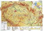 Stiefel Csehország domborzati térképe, tűzhető, keretes