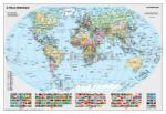 Stiefel A Föld országai térkép, fémléccel 140x100 cm