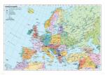 Stiefel Európa országai angol nyelvű térkép fémléccel