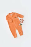 BabyJem Salopeta cu maneca lunga si fermoar din 80%bumbac organic si 20% poliester - portocaliu, baby cosy (marime: 6-9 luni) - bekid - 122,02 RON