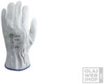  Szürke bivalybőr-hasítékbőr munkavédelmi kesztyű XL/10 méret