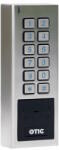 OTIC vezeték nélküli RFID kártyaolvasó és kódzár, vízálló (IP65), rozsdamentes ház, 12VDC OTIC 601-K WL MF (OTIC 601-K WL MF)
