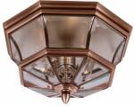 Quoizel Plafonieră clasică de exterior NEWBURY, cupru, D: 39cm, IP44, 3xE14, QZ-NEWBURY-F-AC (QZ-NEWBURY-F-AC)