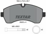 TEXTAR set placute frana, frana disc TEXTAR Q+ 2920006 (2920006)