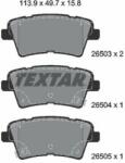 TEXTAR set placute frana, frana disc TEXTAR Q+ 2650301 (2650301)
