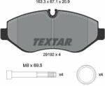 TEXTAR set placute frana, frana disc TEXTAR Q+ 2919209 (2919209)