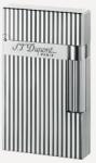 S.T. Dupont Ezüst S. T. Dupont szivar öngyujtó Ligne 2 - csíkos mintával (016817)