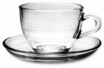  Set de cafea, Pasabahce 97984, 12 piese, 6 cesti si 6 farfurioare, sticla, 90 ml (MGH-72849) Pahar