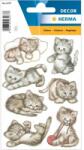 HERMA Herma: Pisici jucăușe - set abțibilduri (3477)