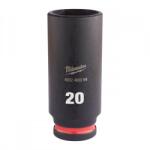 Milwaukee Gépi dugókulcs hatlapú hosszú 20mm 3/8" (4932480294) (4932480294)