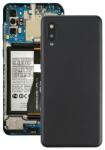  tel-szalk-1929702549 Samsung Galaxy A02 fekete akkufedél, hátlap, hátlapi kamera lencse (tel-szalk-1929702549)