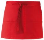 Premier Workwear Șorț scurt pentru bar cu buzunare - Roșie (PR155-1000143263)