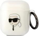 Karl Lagerfeld прозрачен калъф за AirPods 1/2 Karl`s Head (KLA2HNIKTCT)