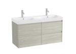 Roca Ona 120 cm fürdőszoba bútor mosdóval, világos tölgy A851694512 (A851694512)