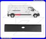 RENAULT MASTER 3 2019.09-2024.02 Oldalfal díszléc jobb hátsó, szélességjelzős "hosszú kivitelhez" 910mm P60N10044