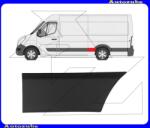 RENAULT MASTER 3 2010.04-2019.08 Hátsó sárvédő díszléc kerékív előtti bal "középhosszú kivitel: 3682/mm" 10017860