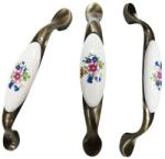 Spectral Mobila Maner cu ornament ceramic floare roz (50 bucati)