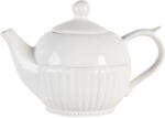 Clayre & Eef Ceainic ceramica alba 21x13x14 cm, 750 ml (PLTE)