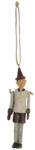 Clayre & Eef Set 12 ornamente brad polirasina Pinochio 3x2x12 cm (6PR0052)