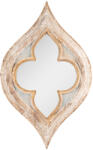 Clayre & Eef Oglinda perete lemn bej maro antichizat 51x3x83 cm (52S267) - decorer