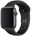 Apple Watch fekete sport szilikon szíj 38/40/41/42 (series10)mm