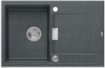 Quadron Chiuveta compozit incastrata Quadron Unique Oven negru diamant - inox 76x50 cm (HQO7650U8_BS) Chiuveta