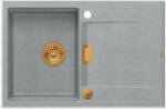 Quadron Chiuveta compozit incastrata Quadron Unique Oven gri - cupru 76x50 cm (HQO7650U5_PVDC1) Chiuveta