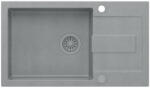 Quadron Chiuveta compozit incastrata Quadron Pop Christian 136 XL gri piatra 78x45 cm (HCQC57845SZK_PC) Chiuveta