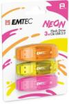 EMTEC C410 Neon 8GB USB 2.0 3pc (UE8GN3) Memory stick