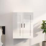 vidaXL Dulap de perete suspendat, alb extralucios, 69, 5x32, 5x90 cm (812309) Comoda