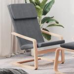 vidaXL Scaun de relaxare, gri închis, material textil (351052)