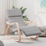 vidaXL Scaun balansoar, gri deschis, material textil (351074) Balansoar
