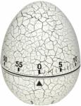 TFA Timer analog pentru bucatarie EGG, forma ou, plastic, alb, TFA 38.1033. 02 (MCABI-38.1033.02)