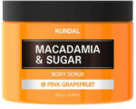Kundal Scrub natural hidratant cu macadamia si zahar, Pink Grapefruit, Kundal, 550 ml