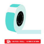 G&G GG-AT-110HW - BLACK ON MINT GREEN - 15mm x 50mm x 150 pcs (G&G-AT-110HW)